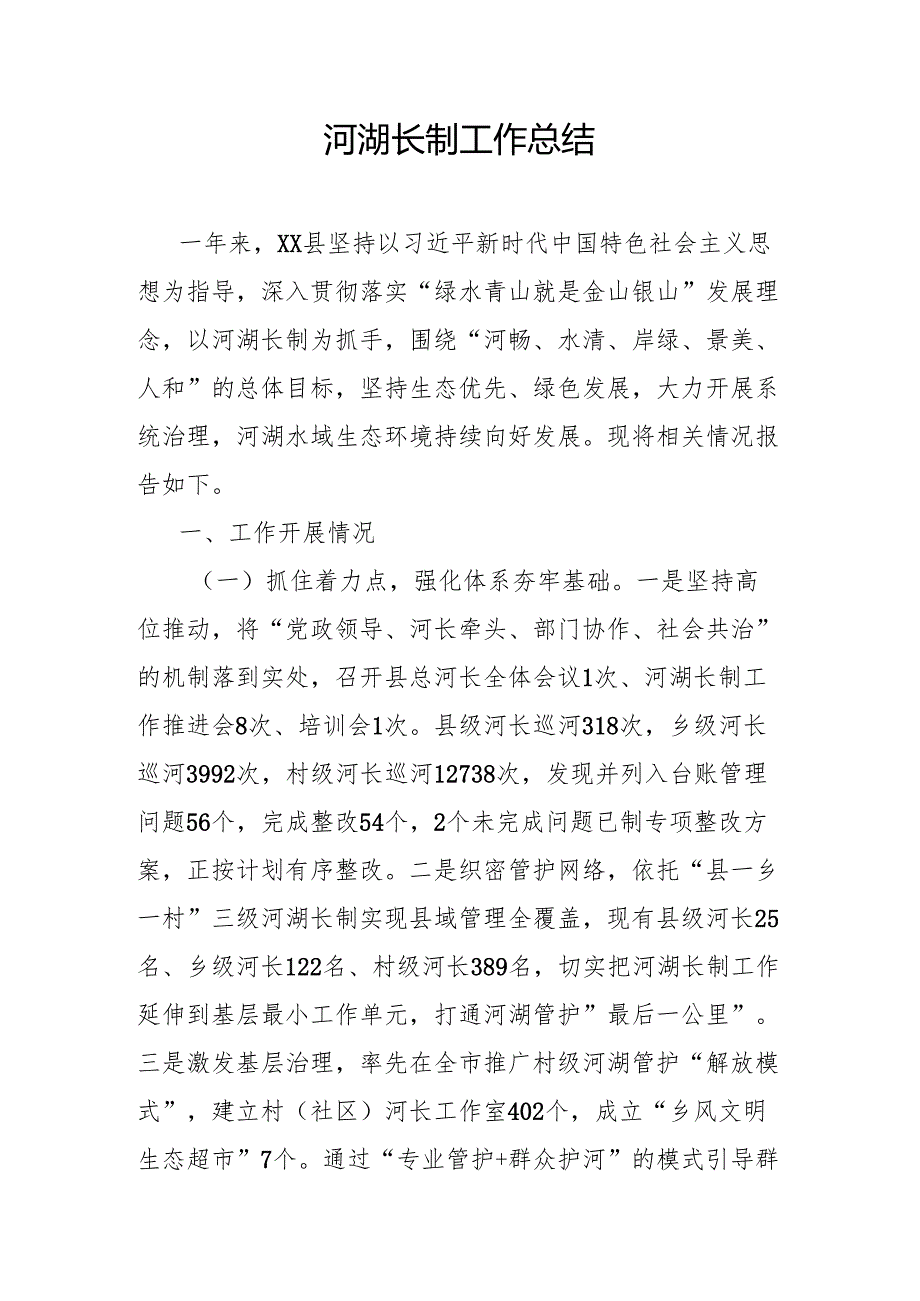 河湖长制工作总结.docx_第1页