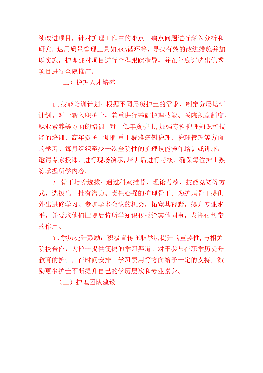 2025年医院护理部工作计划（详细版）.docx_第3页