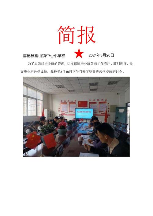 喜德县冕山镇中心小学校3月双减工作简报.docx