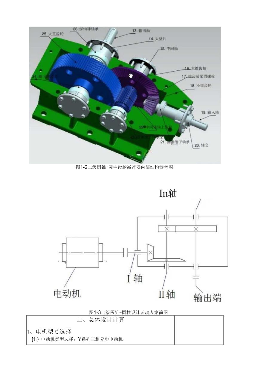 课程设计-二级圆锥-圆柱齿轮减速器设计计算说明书.docx_第3页