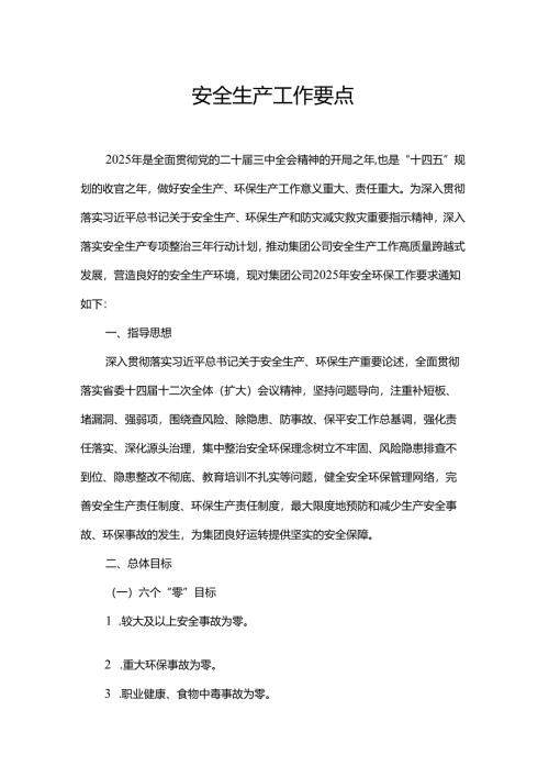 安全生产工作要点.docx