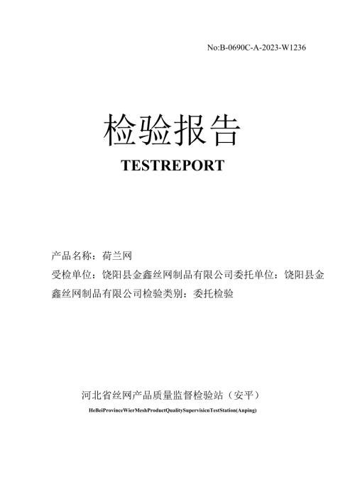 荷兰网检测报告.docx
