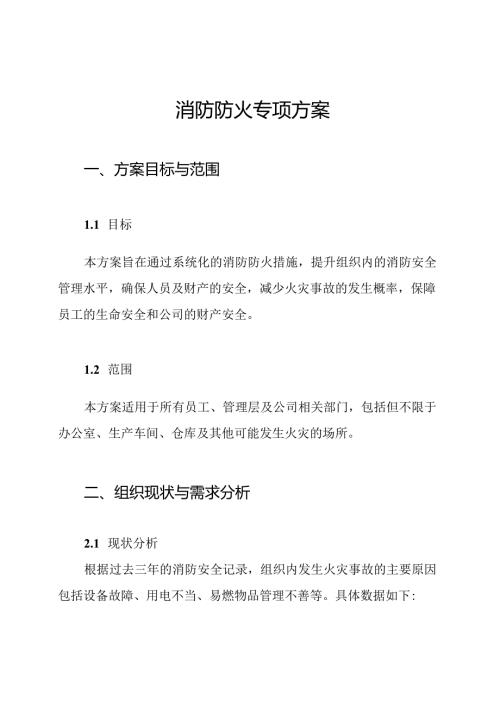 消防防火专项方案.docx