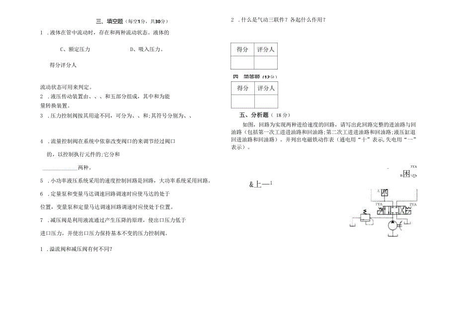 《液压与气动系统控制》试卷A.docx_第2页