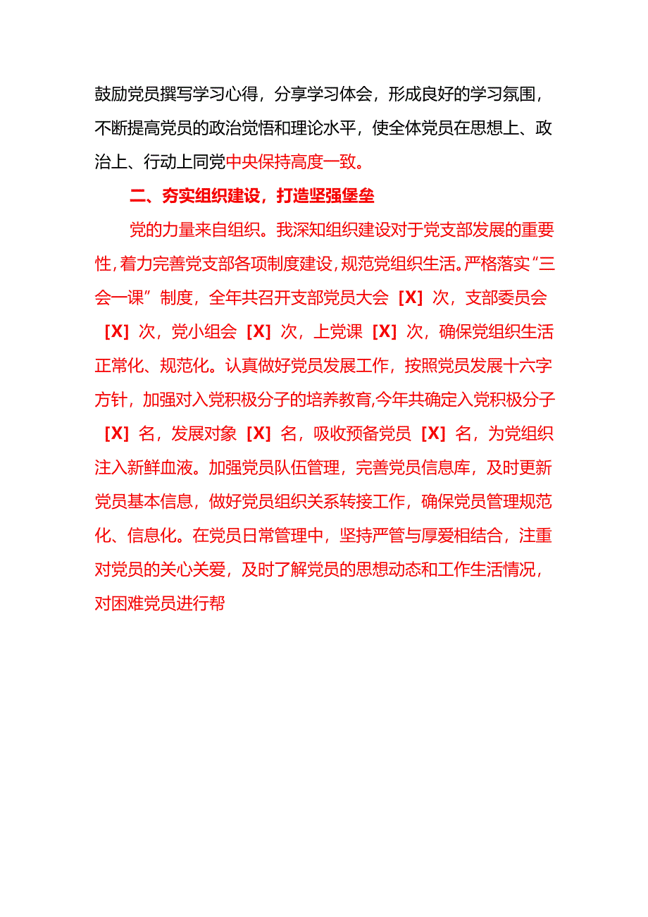 2025 党支部副书记个人工作总结报告（精选）.docx_第2页