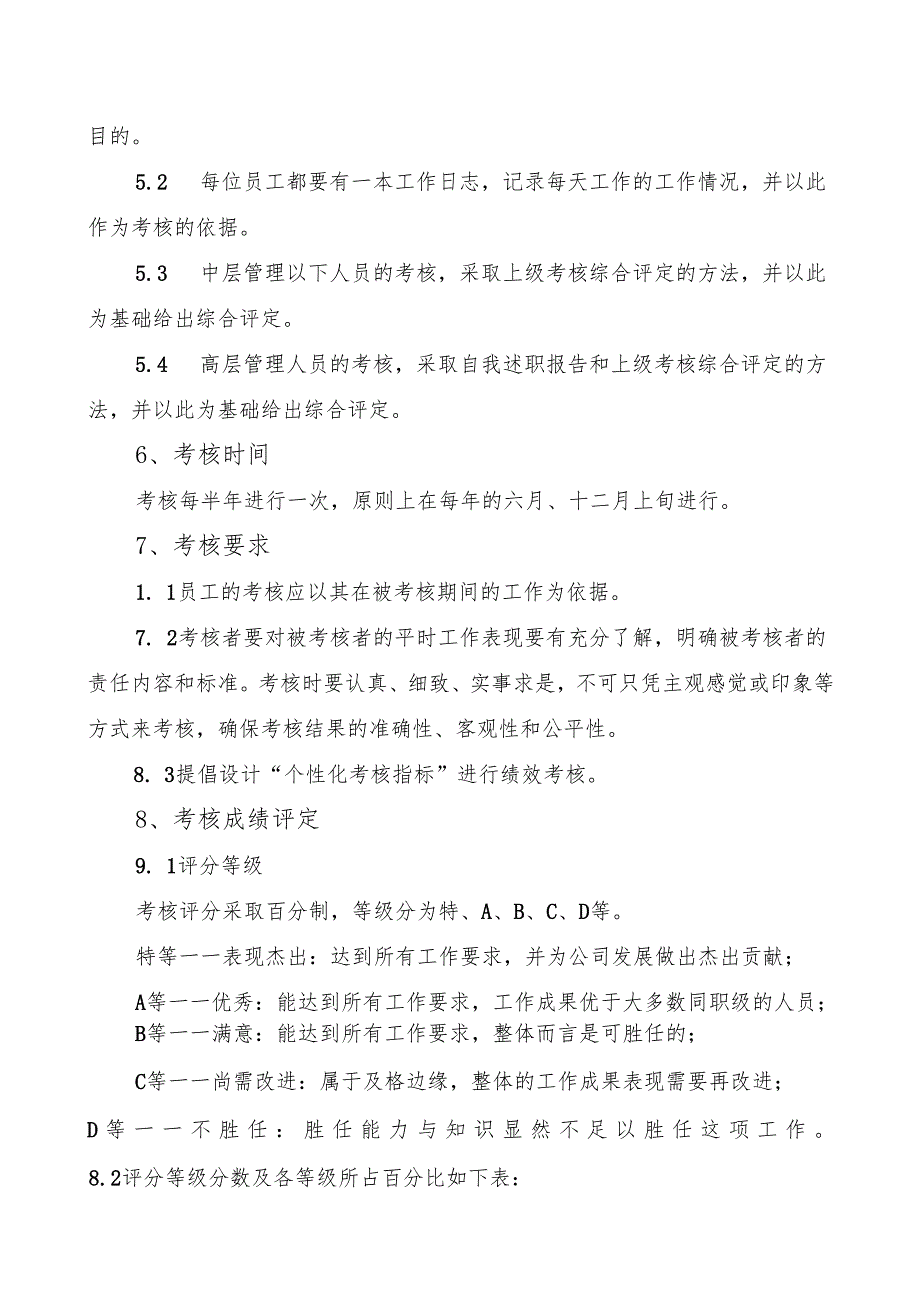 公司员工绩效考核实施方案.docx_第3页