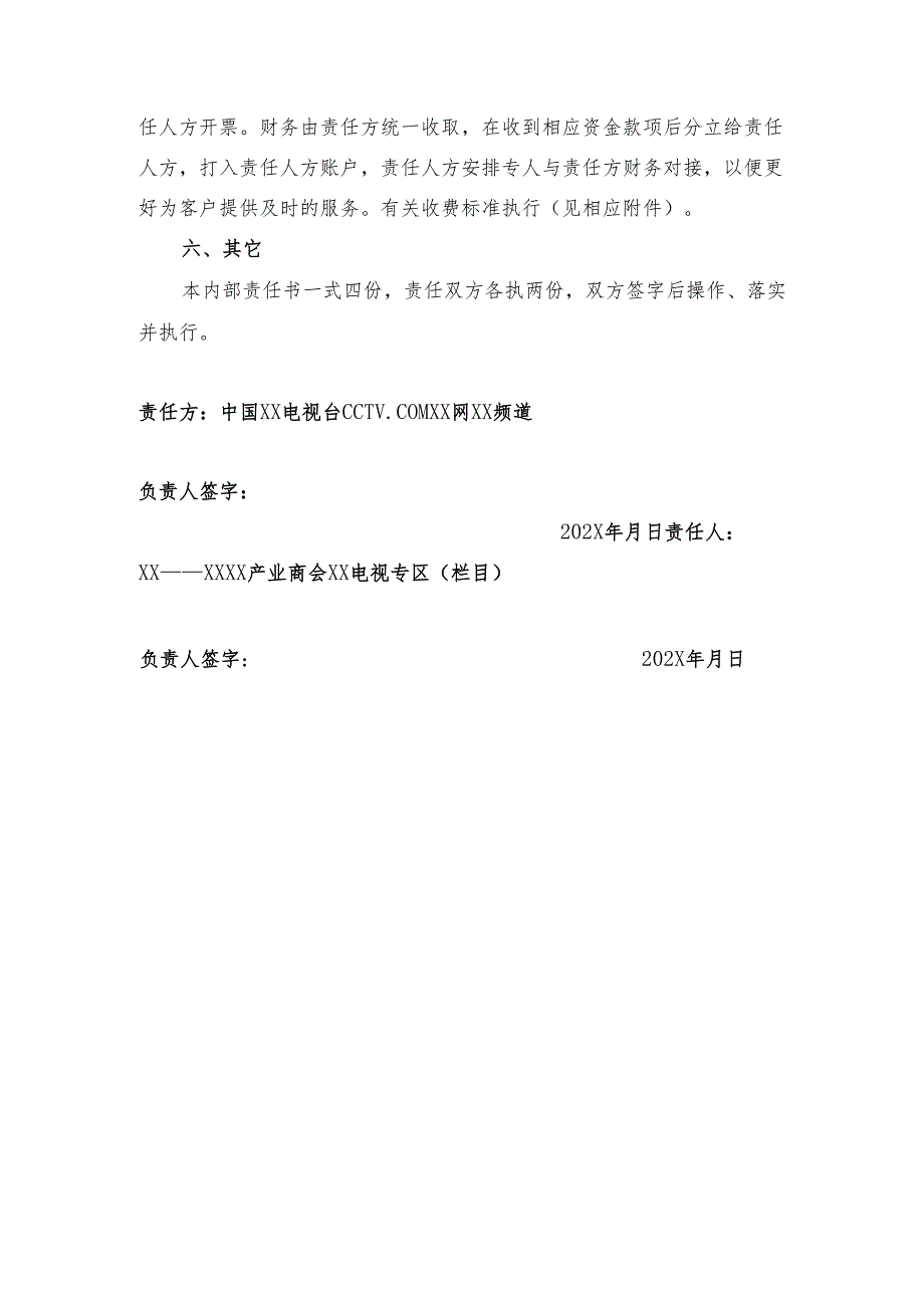 XX电视台XX专区(栏目)内部工作责任书(2025年).docx_第3页