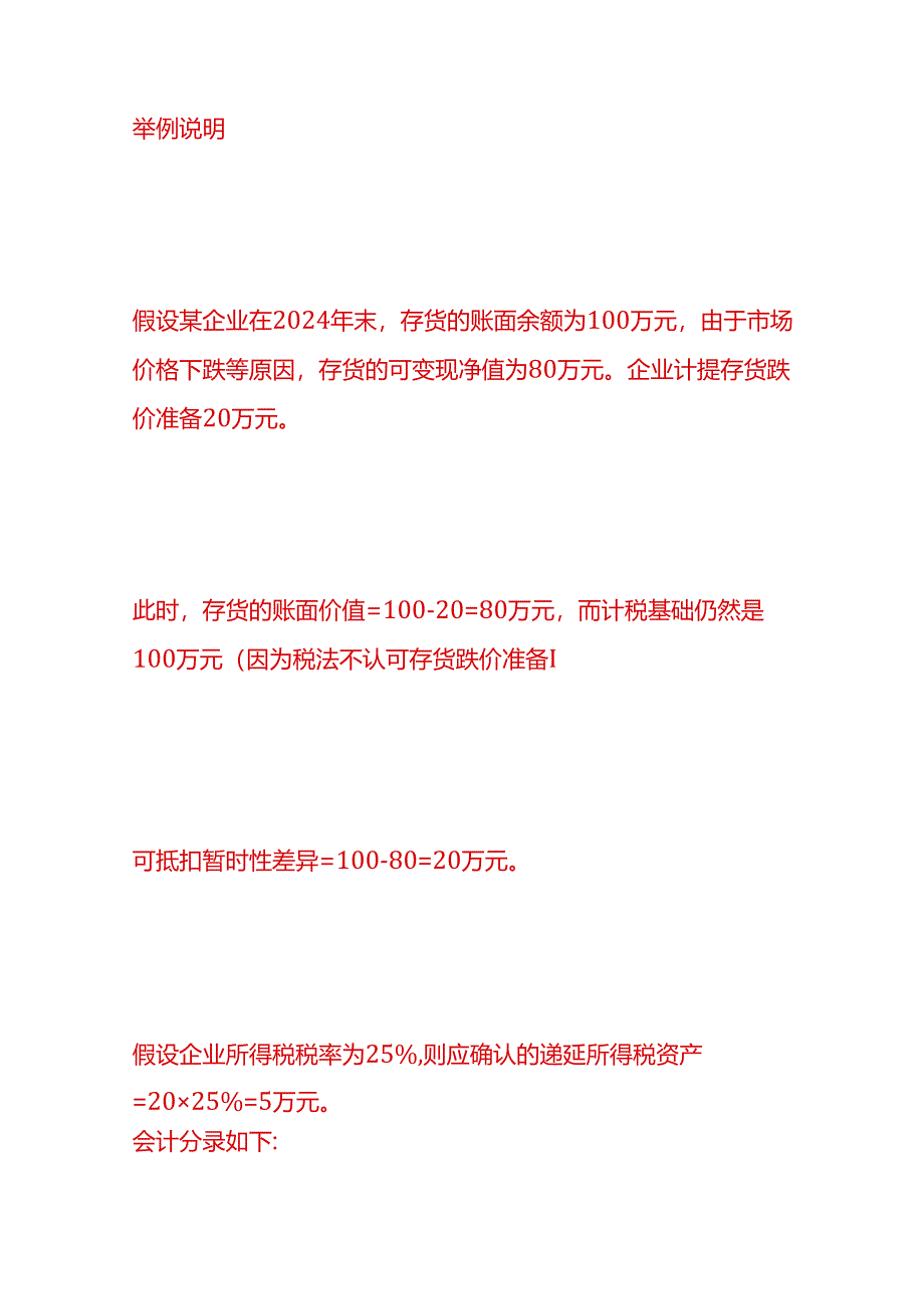 做账实操-计提存货跌价准备的同时要计提递延所得税资产吗.docx_第2页