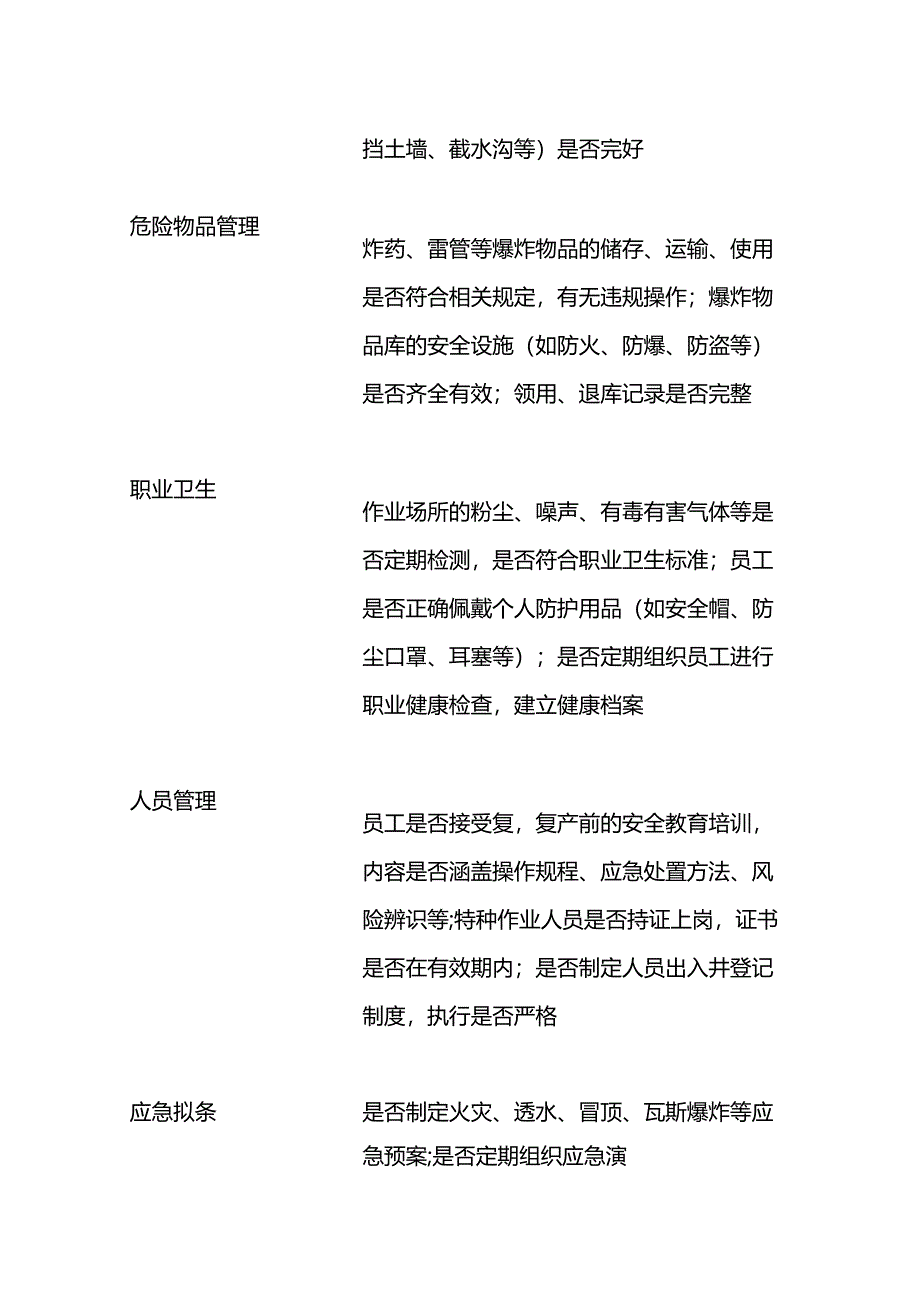 矿场复工复产安全检查表-模板.docx_第3页