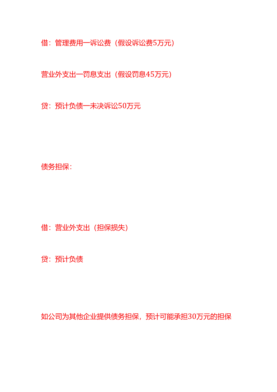 做账实操-预计负债的会计处理分录.docx_第2页