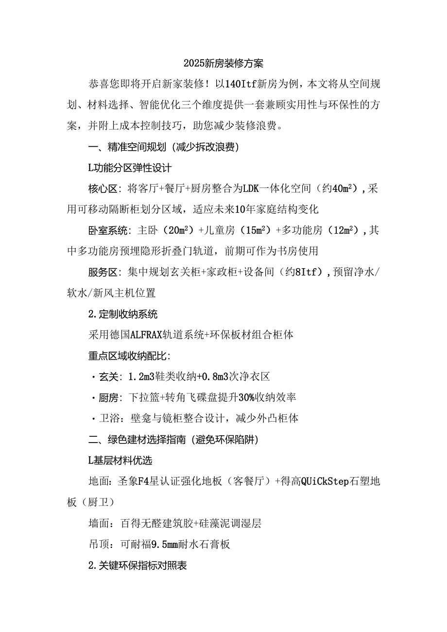 2025新房装修方案.docx_第1页