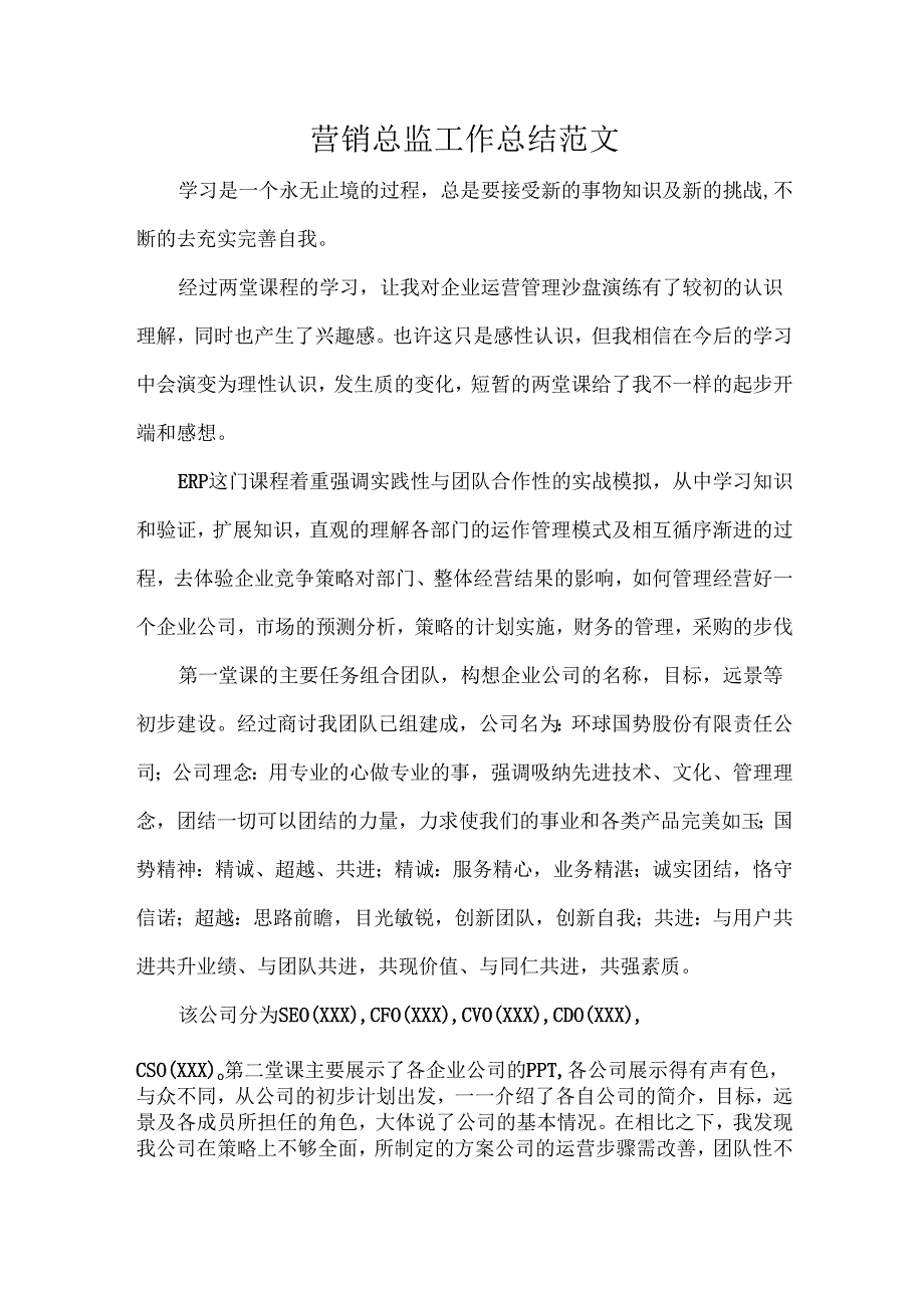 营销总监工作总结范文.docx_第1页