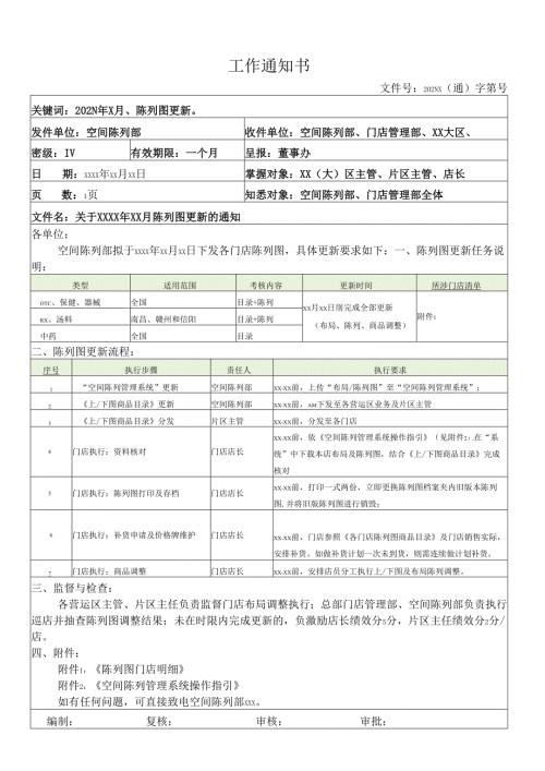 关于门店陈列图更新的通知（模板）.docx