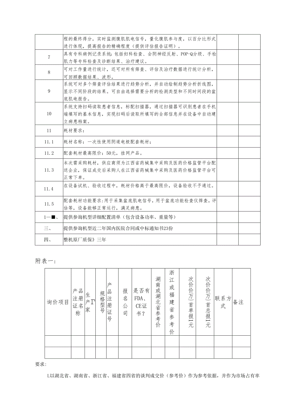 XX职工医院盆底康复仪、盆底表面肌电分析系统采购要求（2025年）.docx_第3页