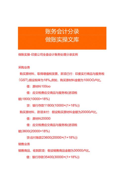 做账实操-印度公司全盘会计账务处理分录实例.docx