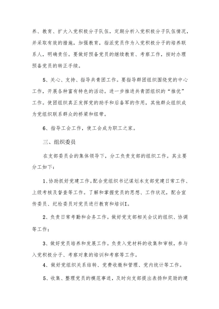党支部委员分工及主要职责三篇.docx_第3页