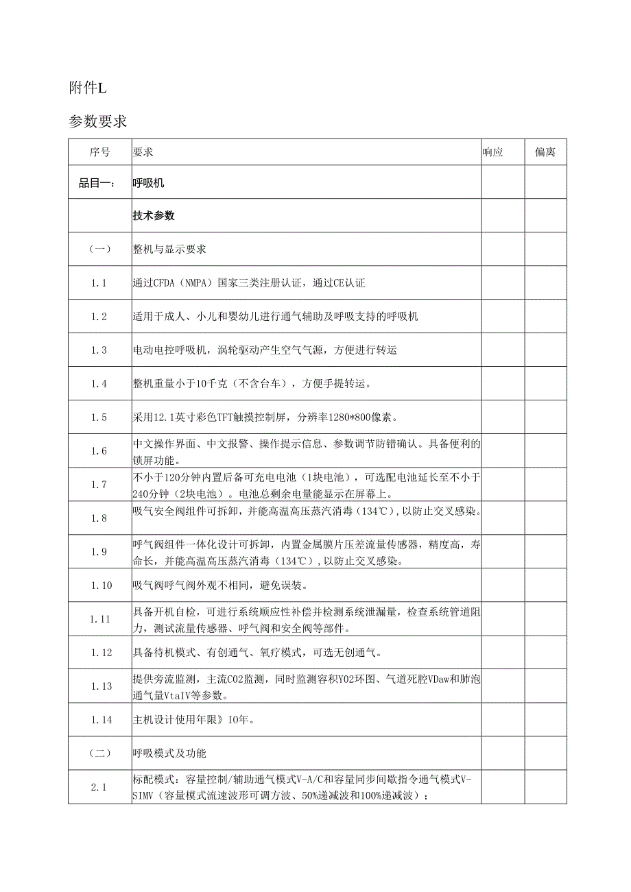 XX中医药大学临床医学院呼吸机询价公告（2025年）.docx_第3页