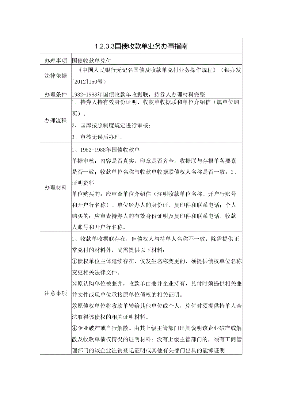 国债收款单业务办事指南.docx_第1页