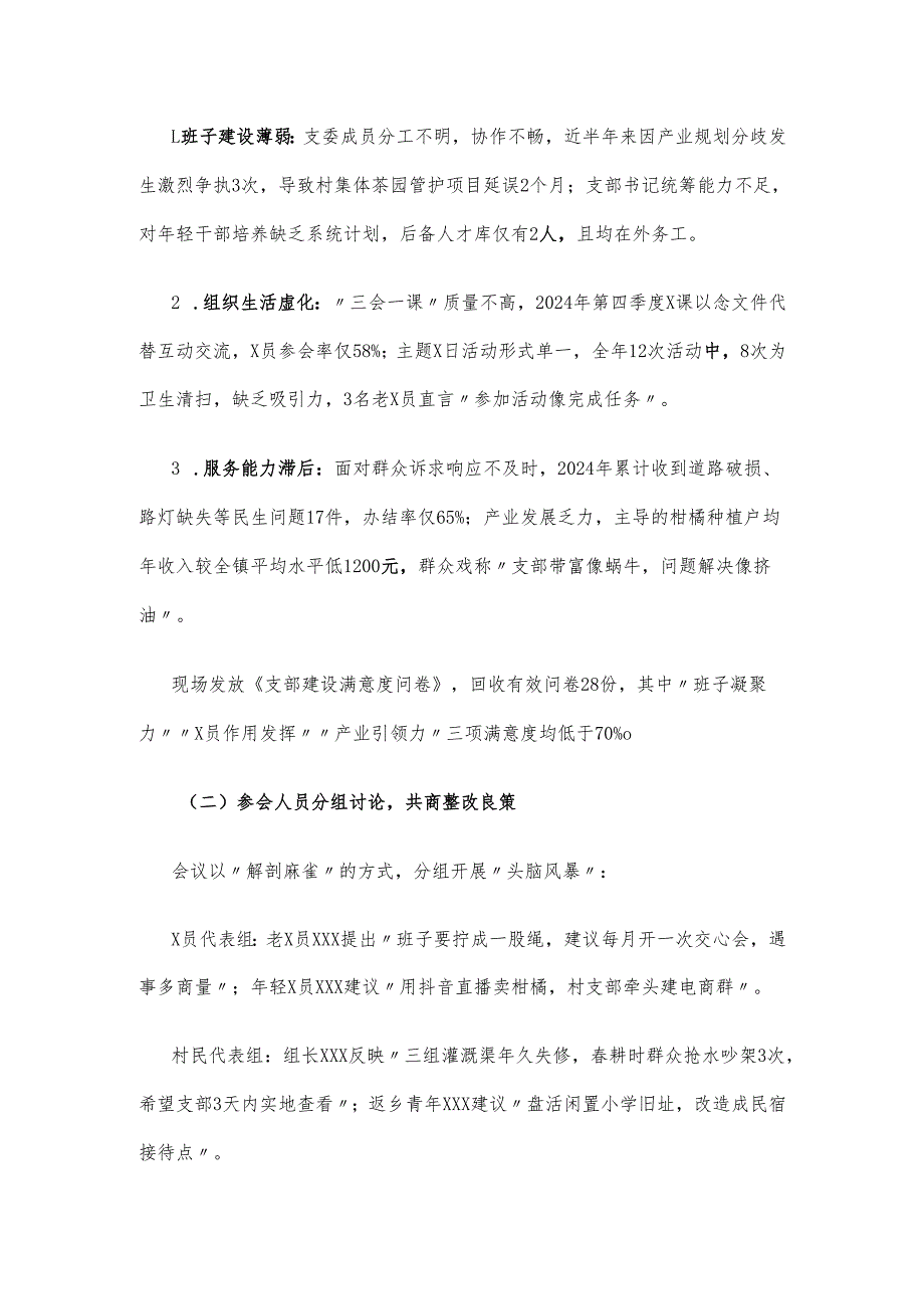 2025年xx村支部整治软弱涣散专题会议记录.docx_第2页