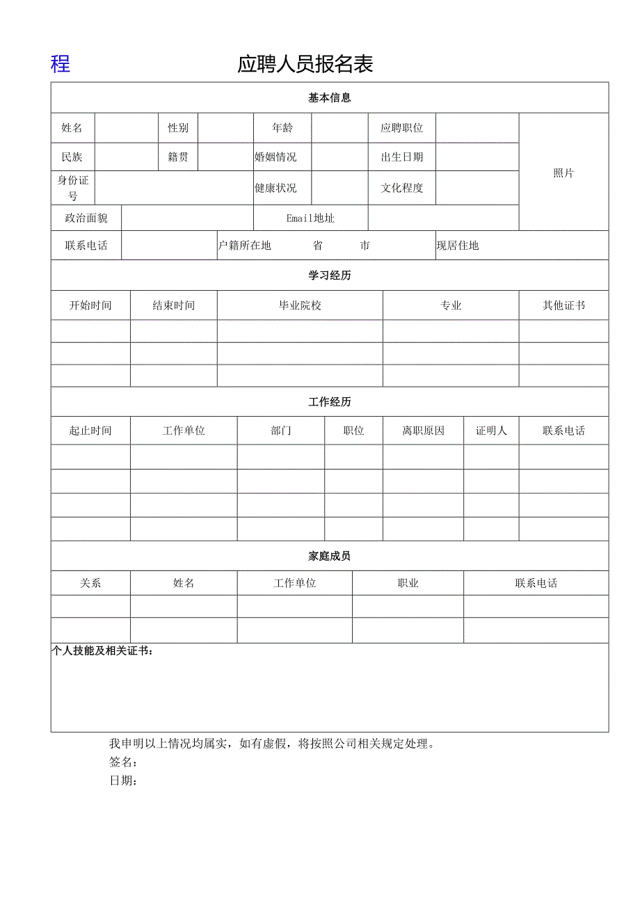 应聘人员登记表.docx_第1页