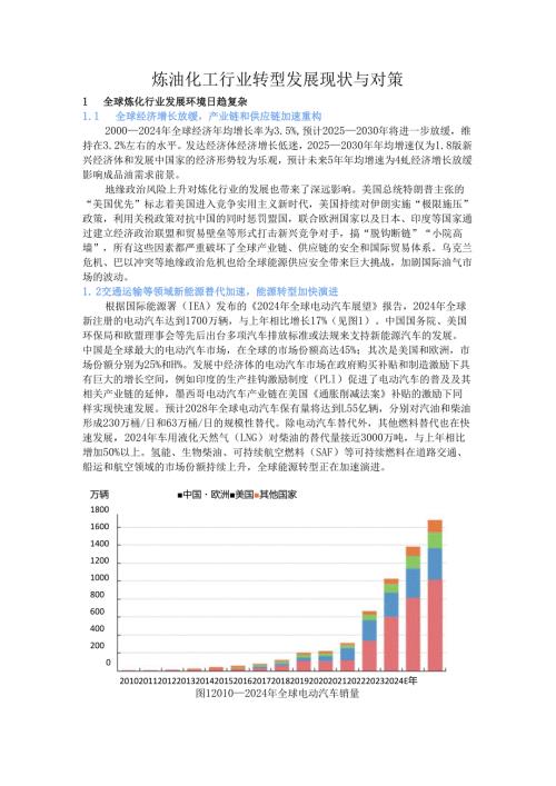 炼油化工行业转型发展现状与对策.docx