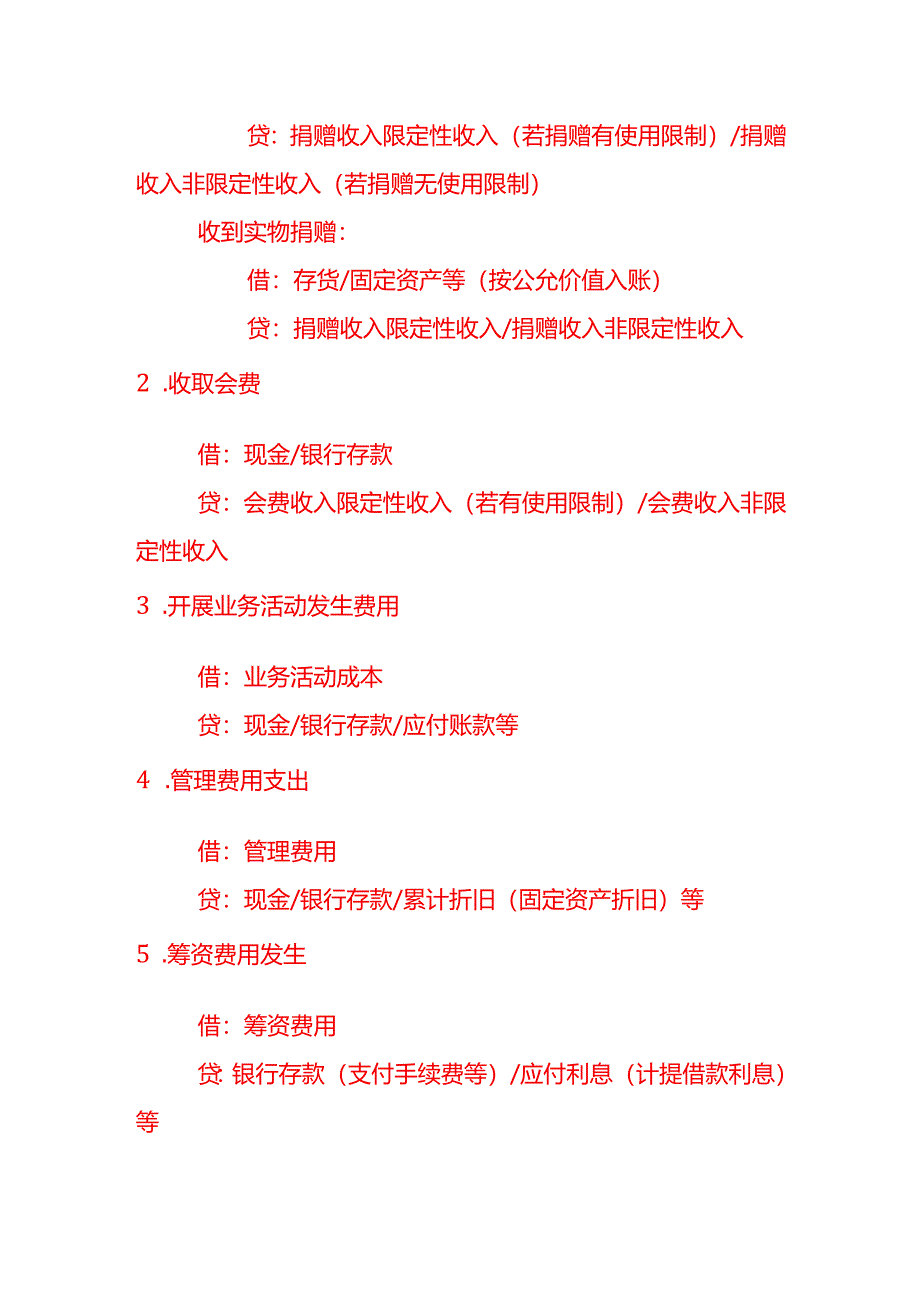 记账实操-非营利组织企业全盘会计做账的基本格式和分录.docx_第2页