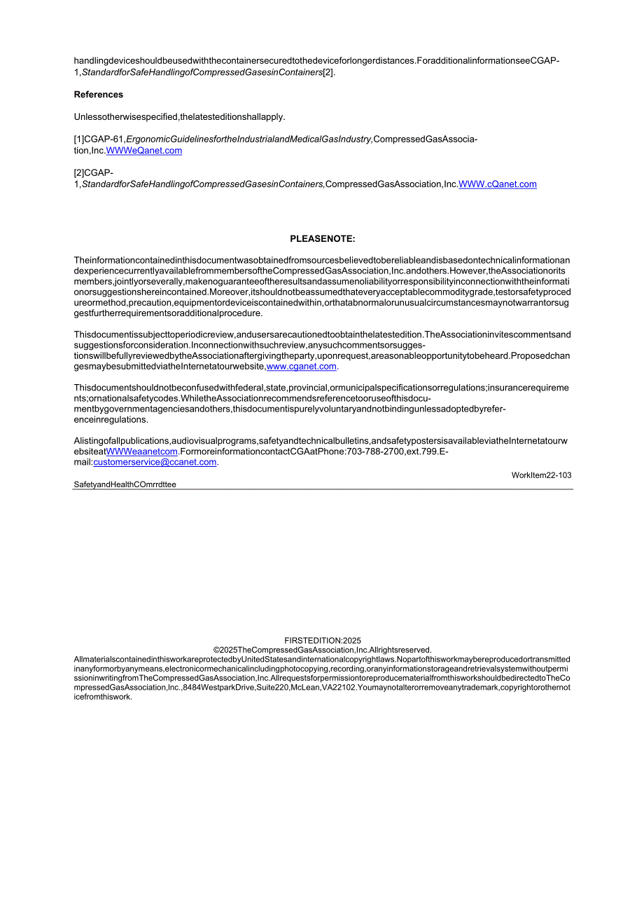 CGA PS-73 1ST ED (2025) CGA Position Statement on Movement of Cylinders by Hand.docx_第2页