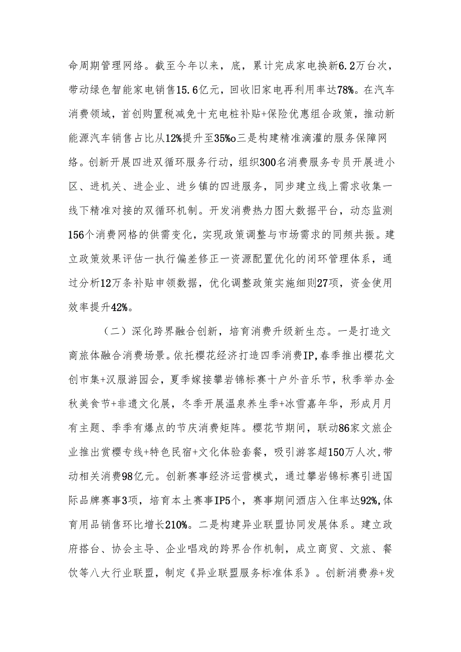 市政府关于消费提振工作情况的报告范文.docx_第2页