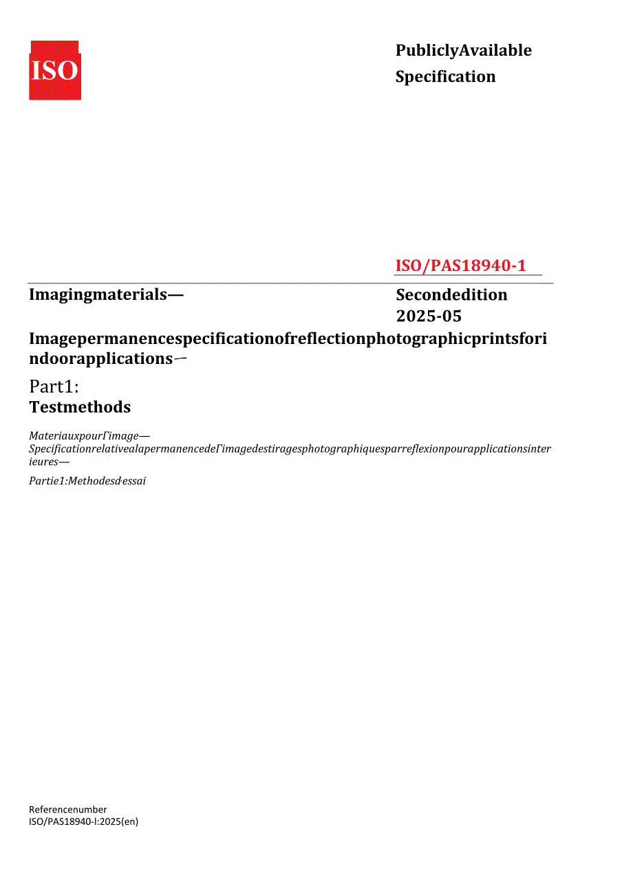 ISO-PAS 18940-1 2025.docx_第1页