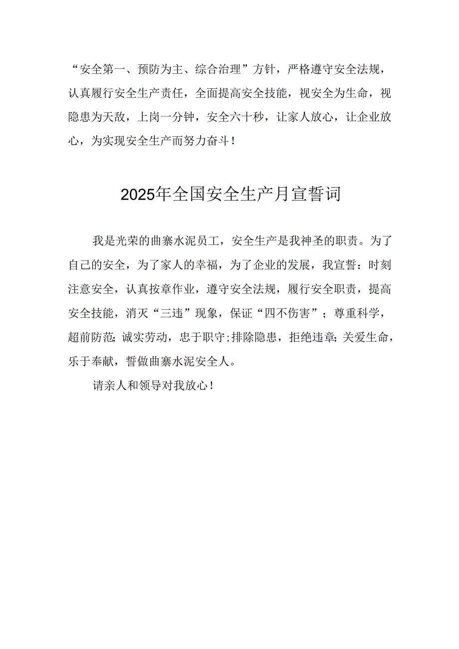 2025年《安全生产月》个人宣誓词 （4份）_85.docx_第2页