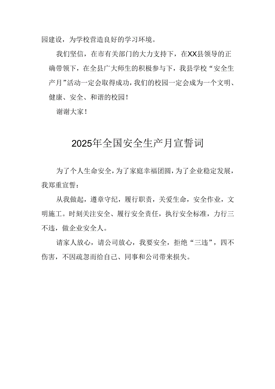 2025年安全生产月个人宣誓词 合计4份.docx_第3页