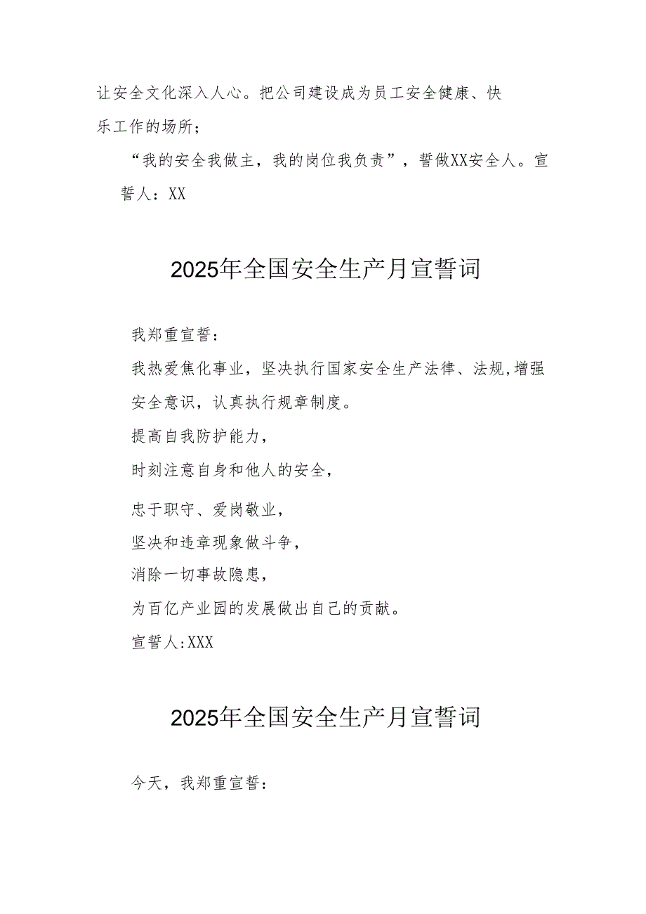2025年全国安全生产月动员会宣誓词.docx_第3页