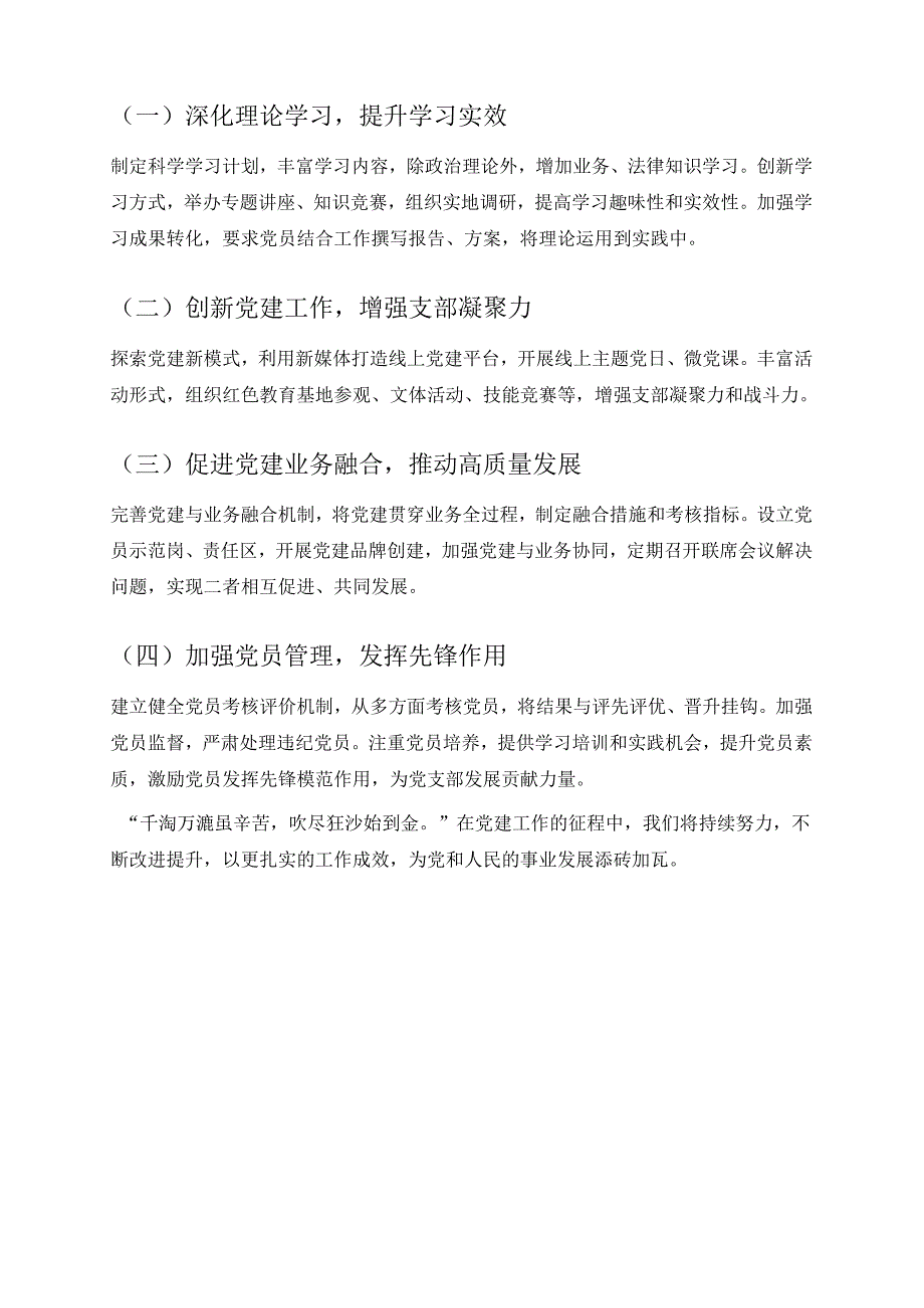1.党支部党建工作总结及下一步工作计划（精选）.docx_第3页