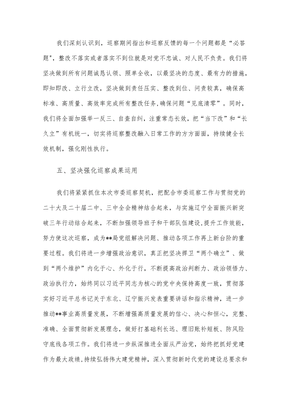 被巡察党组织表态发言材料.docx_第3页