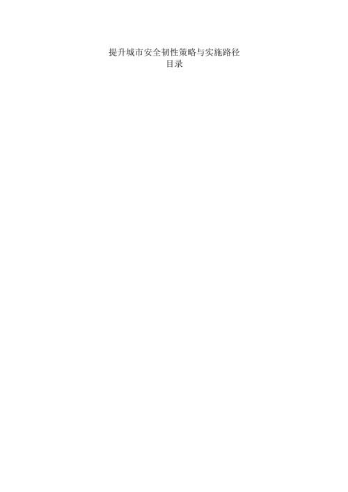 提升城市安全韧性策略与实施路径.docx