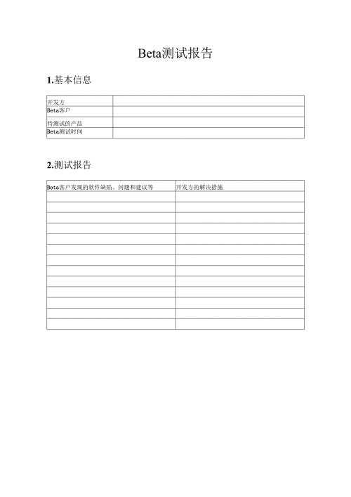 附录L-2 Beta测试报告.docx