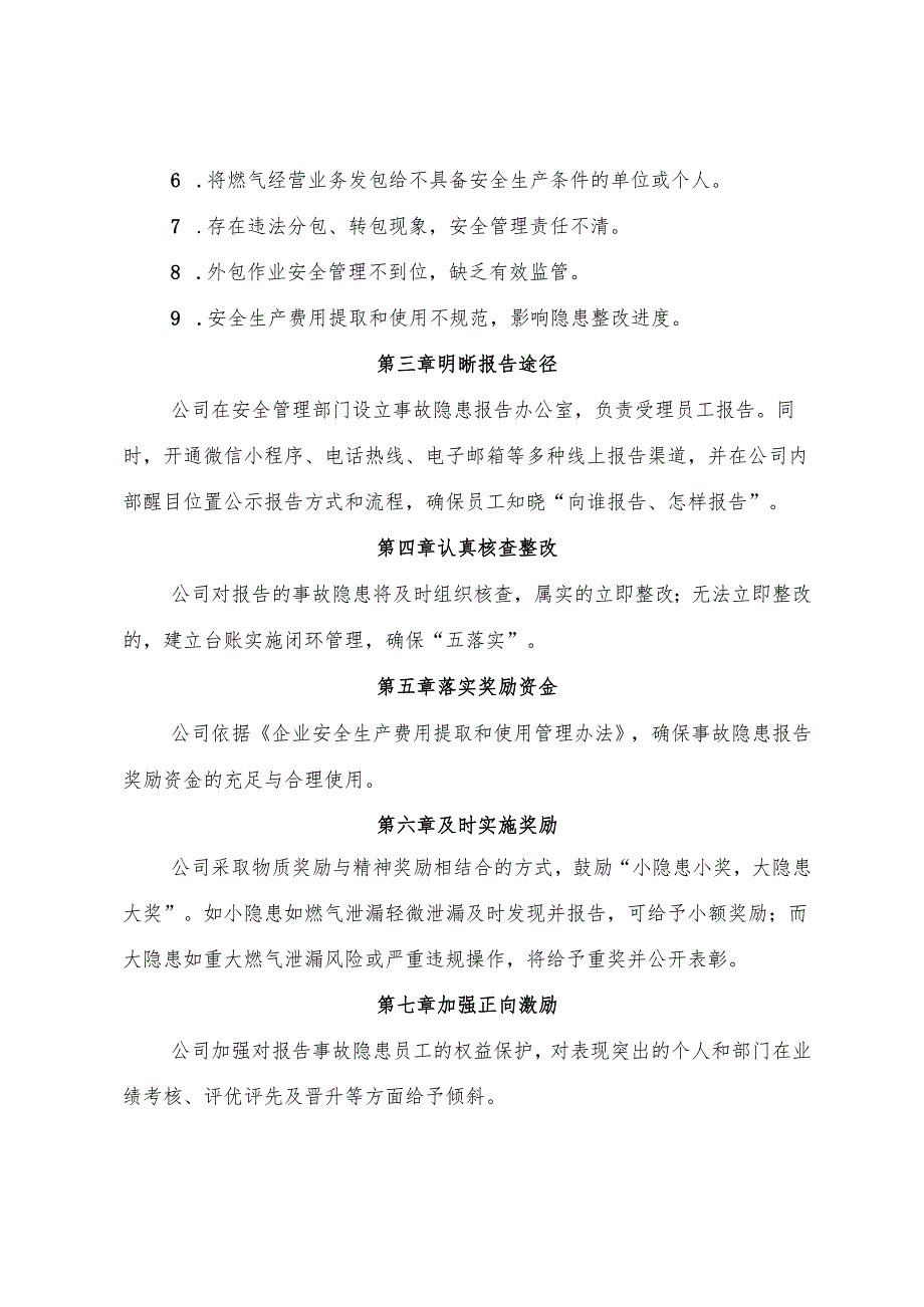 2025版《燃气经营公司事故隐患内部报告奖励管理制度》（修订版）.docx_第3页