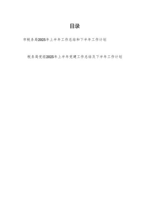市税务局（党组）2025年上半年（党建）工作总结共2篇.docx