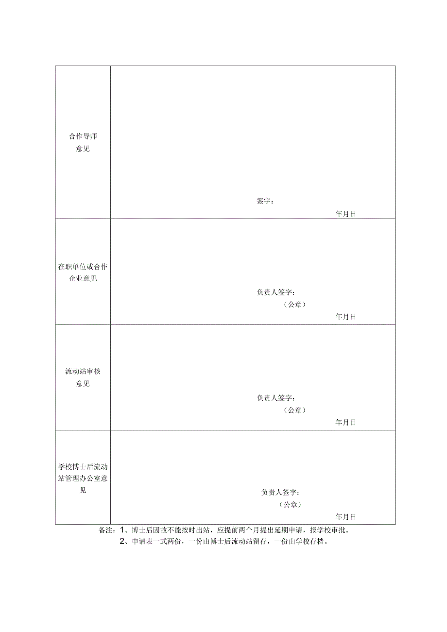 中国农业大学博士后延期出站申请表.docx_第2页