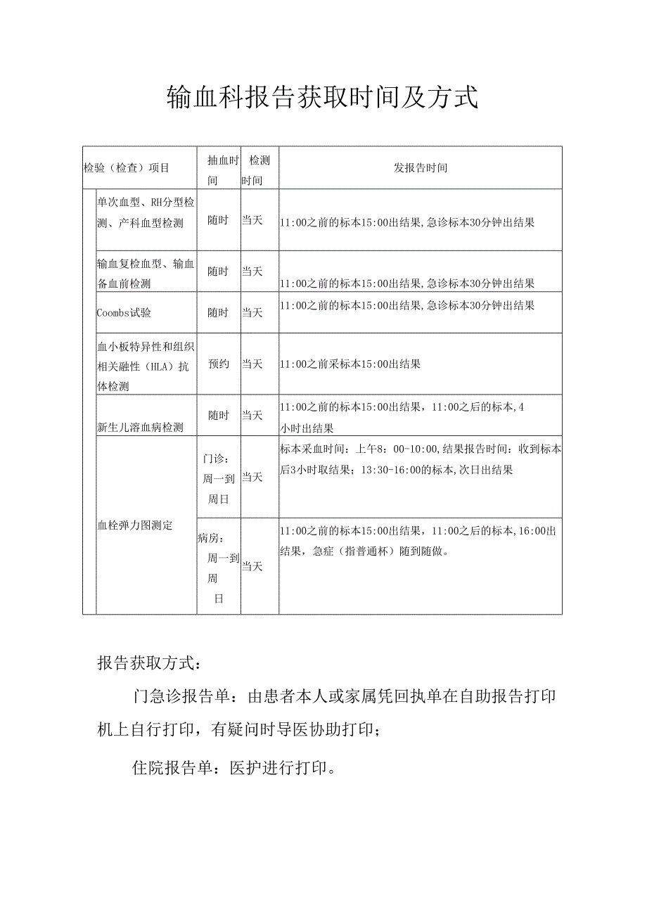 输血科报告获取时间及方式.docx_第1页