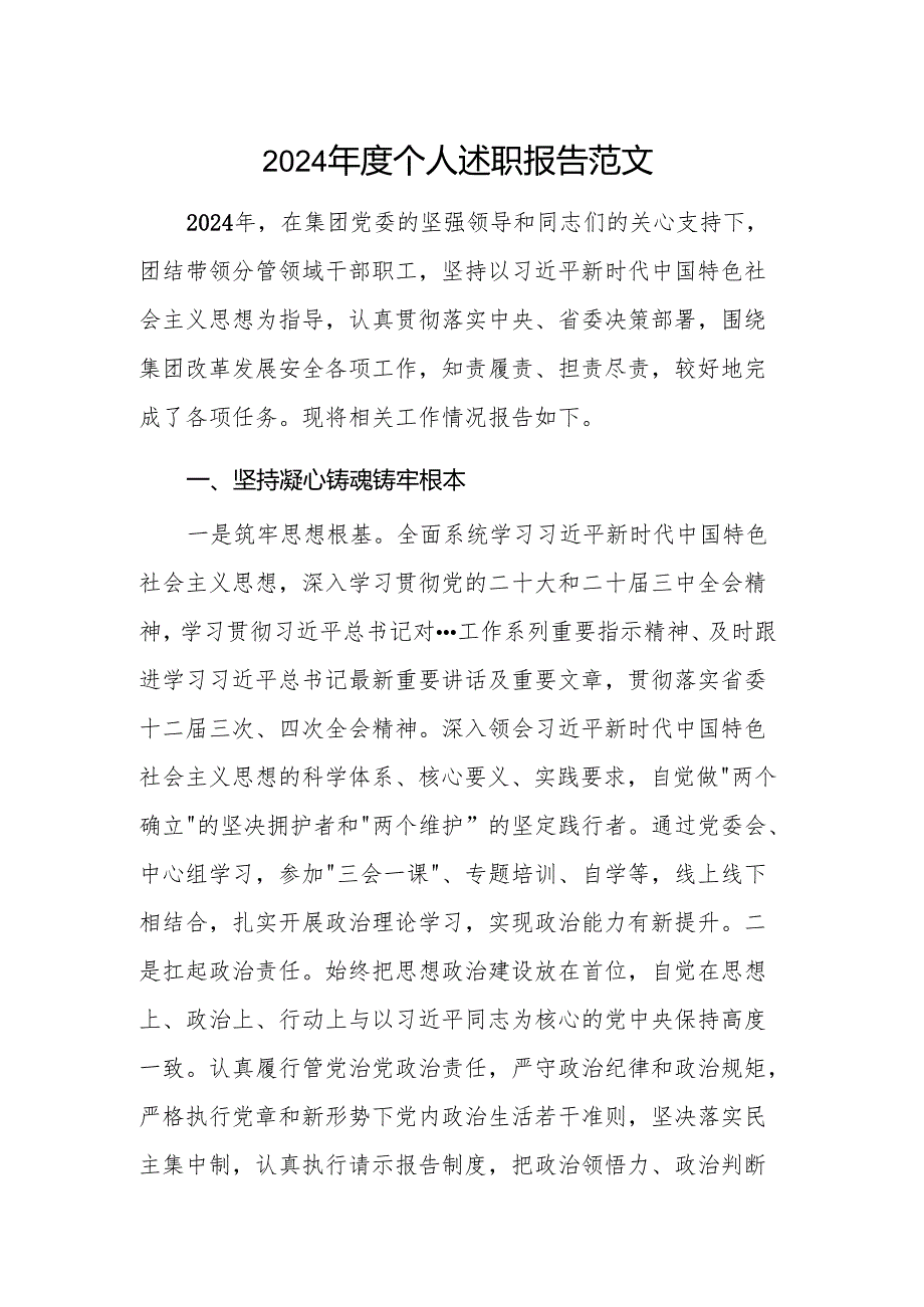 2024年度个人述职报告范文.docx_第1页