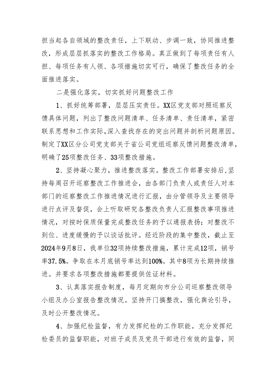 XX邮政公司2024年度基层党建工作整改报告.docx_第3页