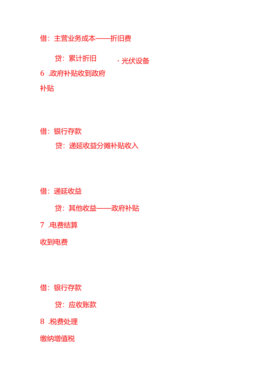 做账实操-太阳能光伏发电企业的会计处理分录示例.docx_第3页