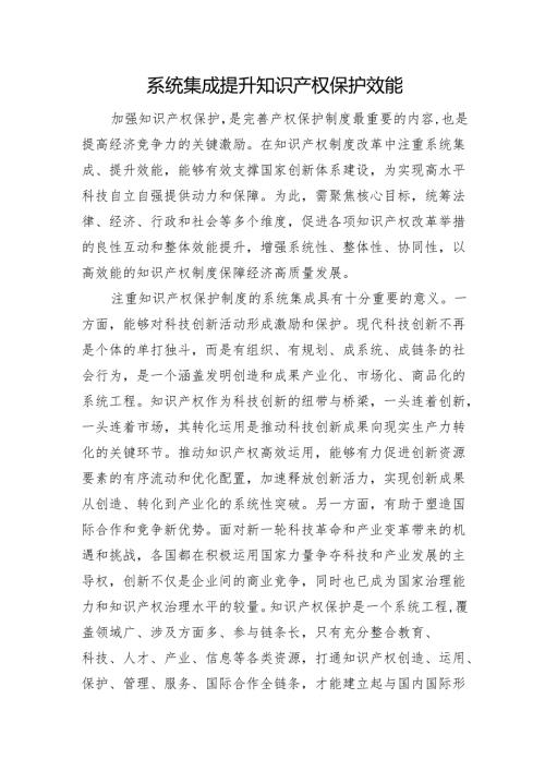 系统集成提升知识产权保护效能.docx