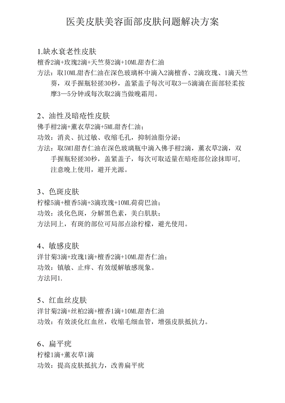 医美皮肤美容面部皮肤问题解决方案.docx_第1页