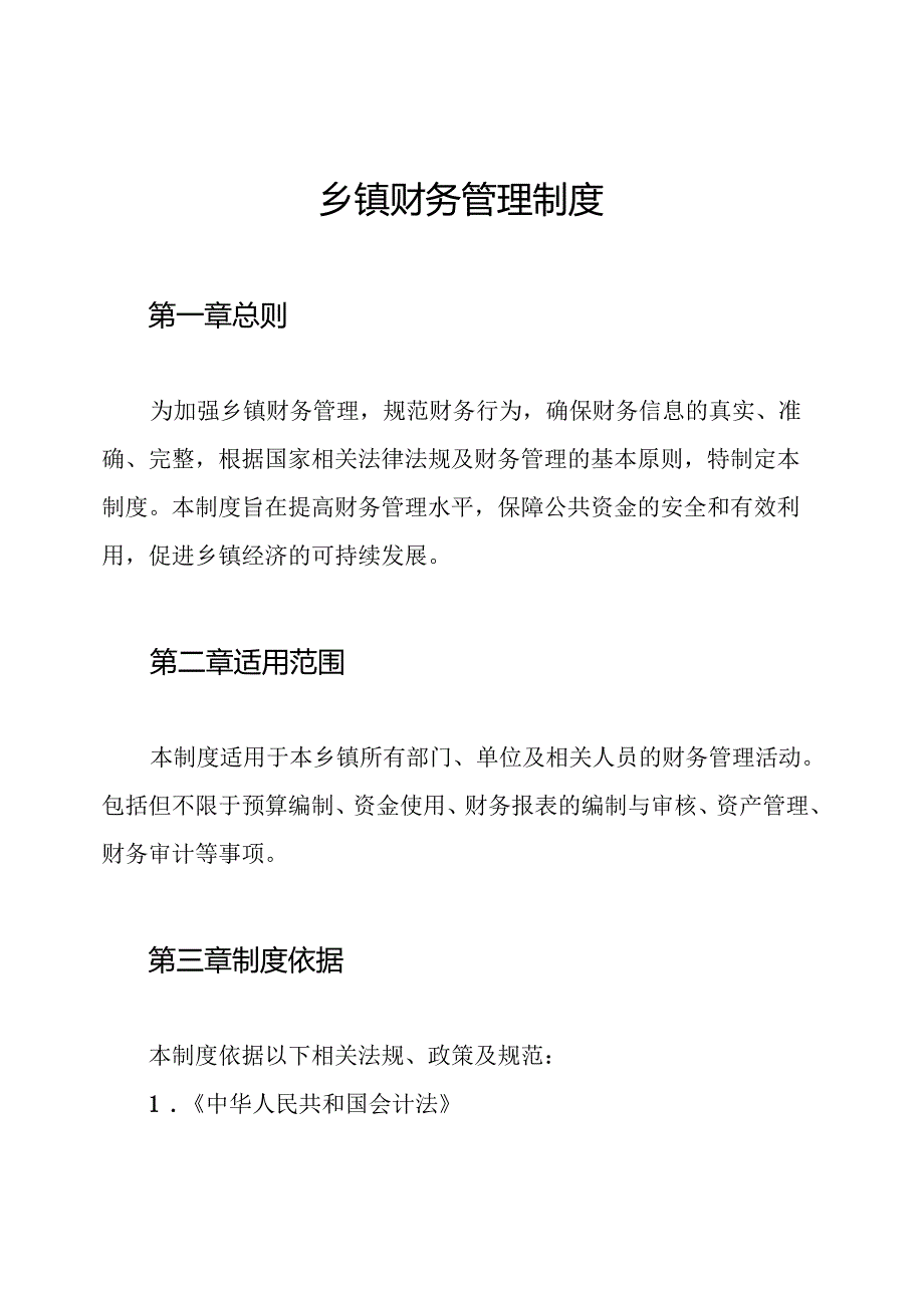 乡镇财务管理制度.docx_第1页