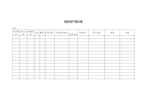 固定资产登记表.docx