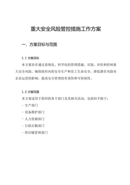 重大安全风险管控措施工作方案.docx