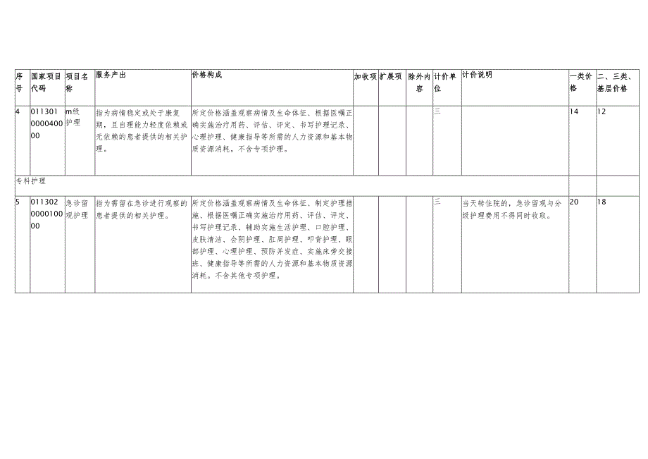 湘潭市护理类医疗服务项目价格表2025版.docx_第3页