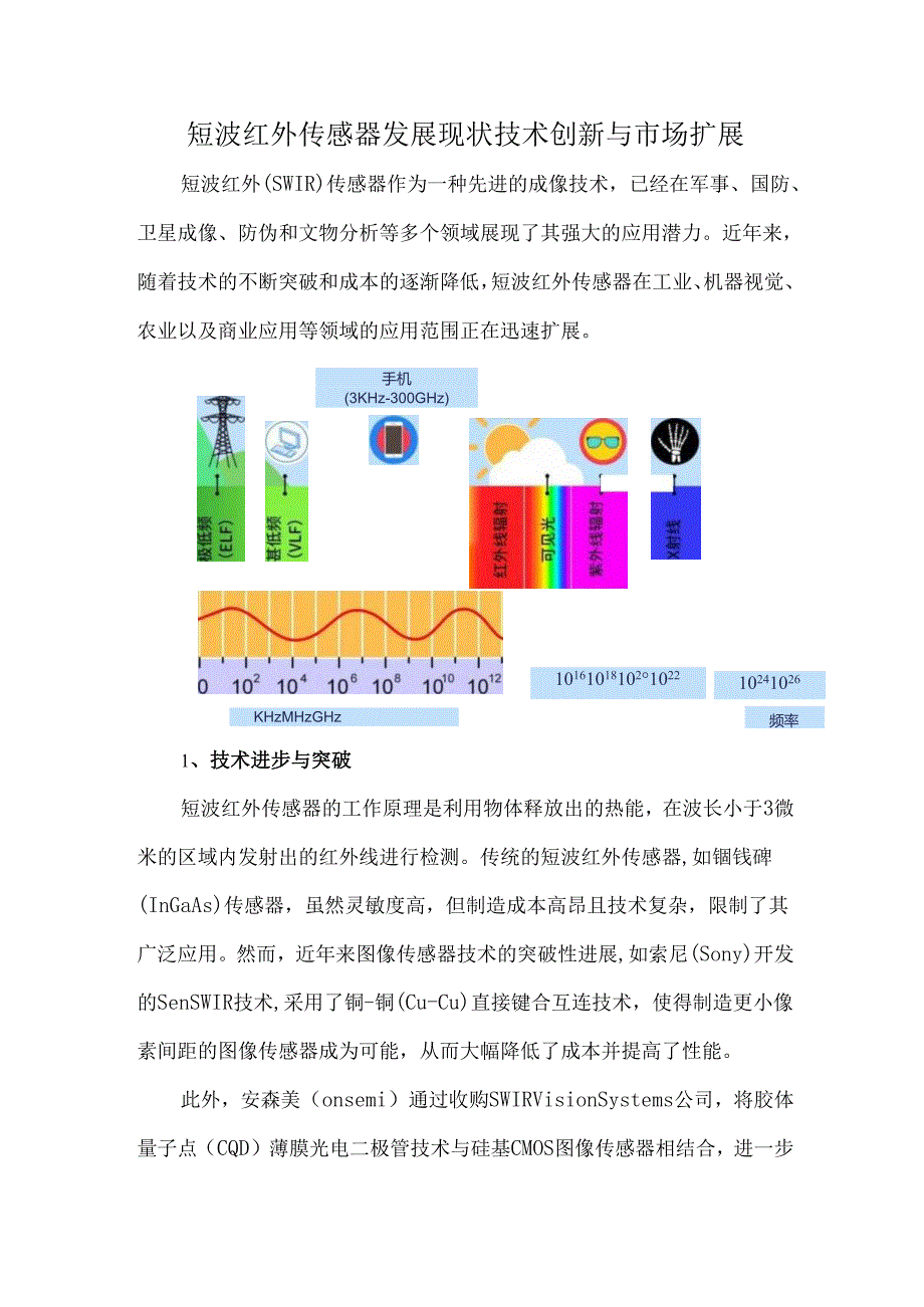 短波红外传感器发展现状技术创新与市场扩展.docx_第1页